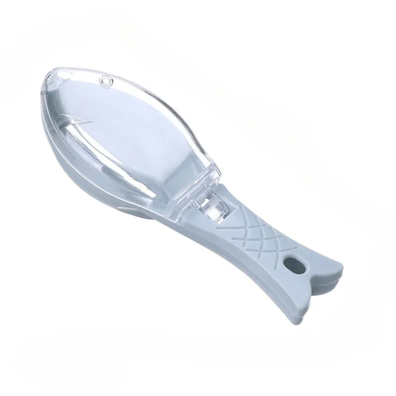 Fish Scale Grille Scraper – Fish Cleaning Tool with Protective Cover for Kitchen & Carp Fishing