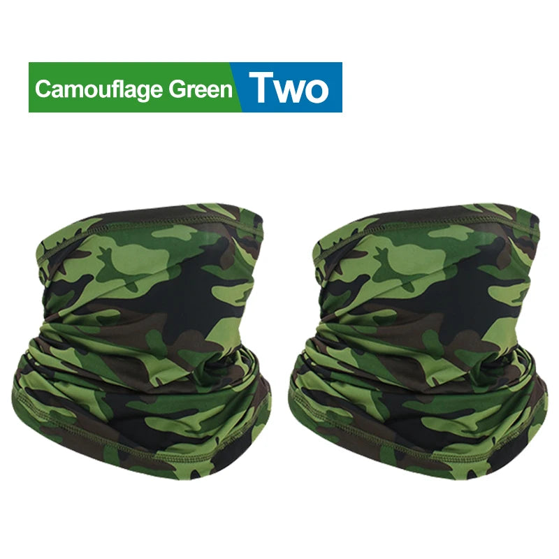 2PCS UV Protection Face Mask – Seamless Bandana for Outdoor Sports
