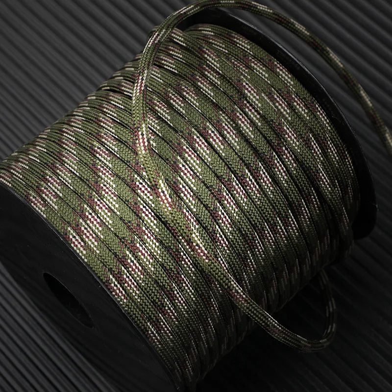 50m 650lb Military Paracord – 9-Strand 4mm Tactical Rope for DIY Bracelets, Lanyards, Dog Collars & Outdoor Gear