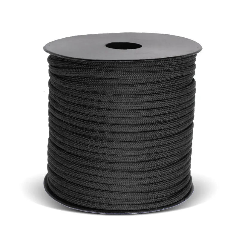50m 650lb Military Paracord – 9-Strand 4mm Tactical Rope for DIY Bracelets, Lanyards, Dog Collars & Outdoor Gear