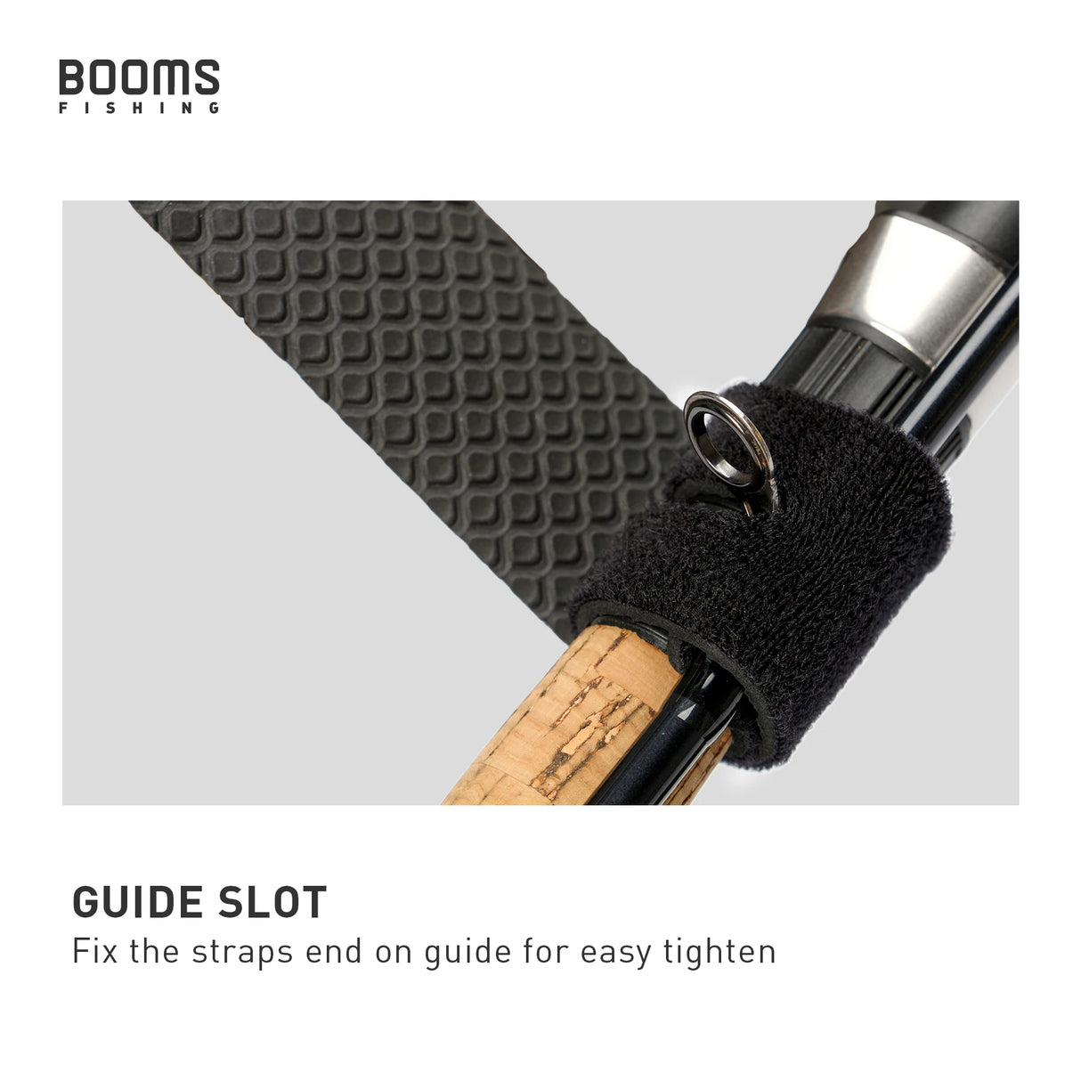 Booms Fishing RS3 Lure Rod Holder Belt Strap – Adjustable Rod Tie Suspenders for Hands-Free Fishing | Tackle & Tool Box Accessory