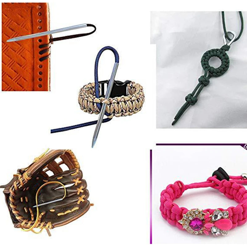 Paracord Knitting Tool Set – Aluminum Weaving Needles for Parachute Cord Bracelets, Lanyards & DIY Crafting