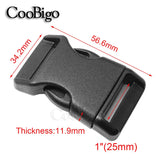Durable Plastic Curved Buckles for Paracord, Backpack Straps & Outdoor Gear (10mm–25mm)