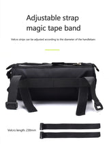 2.5L Bike Front Tube Bag – Large Capacity Handlebar Storage with Shoulder Strap for Road & Mountain Bikes