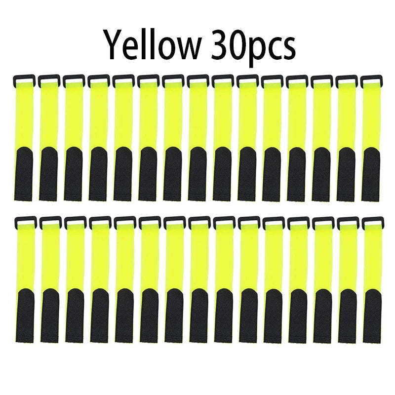 Fishing Rod Tie Holder Strap – Hook & Loop Fastener Wrap Band for Outdoor Fishing Rod Organization