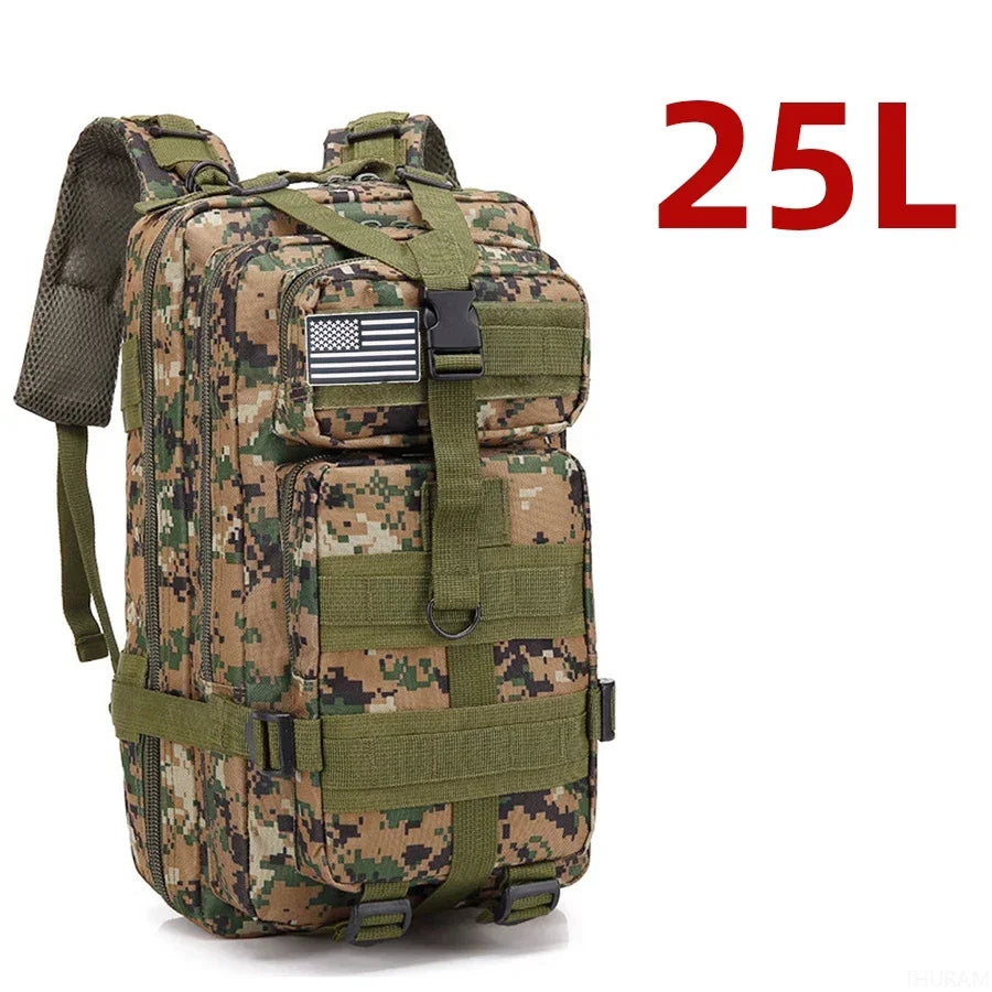 25L/50L Waterproof Tactical Outdoor Backpack – Rugged 1000D Nylon for Trekking, Fishing & Hunting