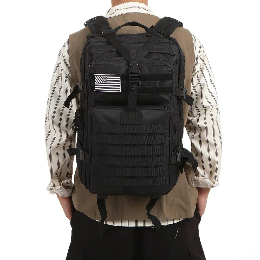 25L/50L Waterproof Tactical Outdoor Backpack – Rugged 1000D Nylon for Trekking, Fishing & Hunting