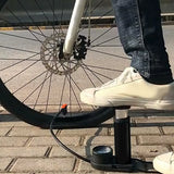 Mini Bike Pump with Pressure Gauge – Portable Foot Pump for Tyres