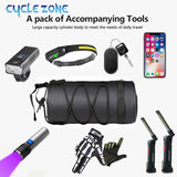 2.5L Bike Front Tube Bag – Large Capacity Handlebar Storage with Shoulder Strap for Road & Mountain Bikes