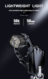 Rechargeable Bike Light Set – Front Headlamp & Rear LED Taillight for Safety