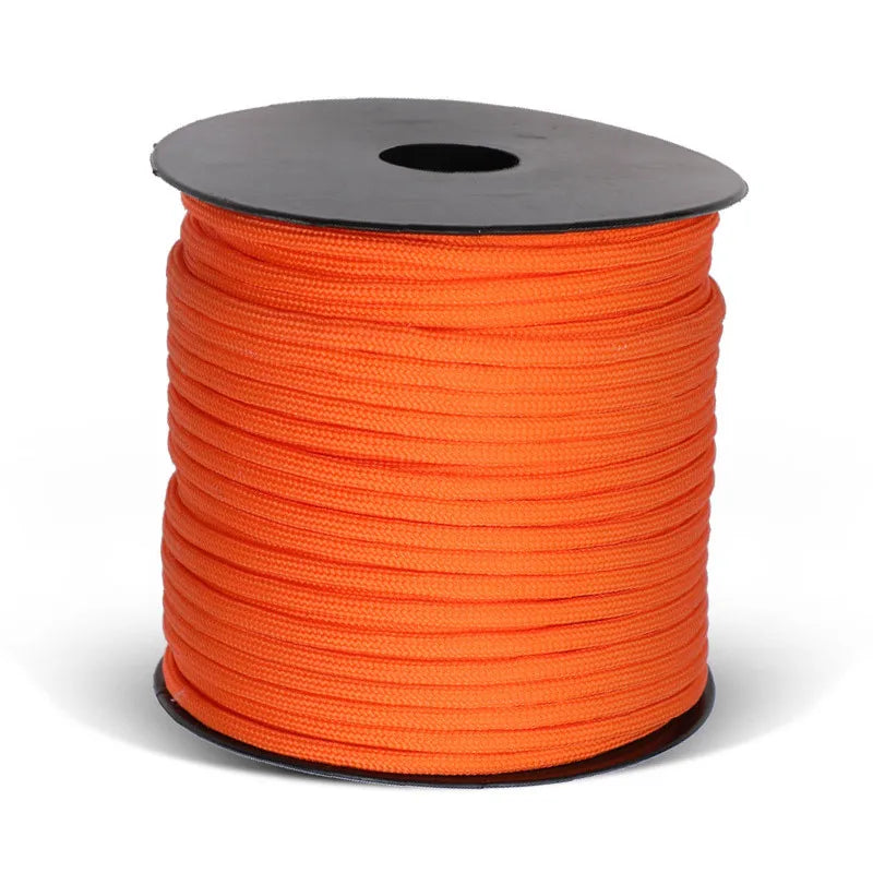 50m 650lb Military Paracord – 9-Strand 4mm Tactical Rope for DIY Bracelets, Lanyards, Dog Collars & Outdoor Gear