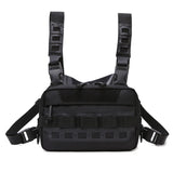 Men’s Camo Fishing Vest Bag – Multi-Pocket Utility Chest Pack for Outdoor Fishing, Hiking & Hunting
