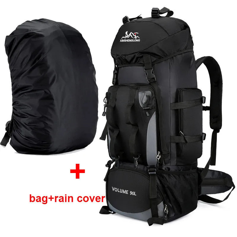 90L Waterproof Hiking & Camping Backpack – Large Capacity Outdoor Rucksack