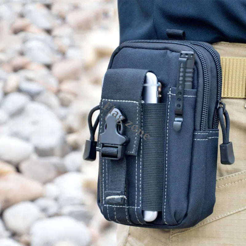 Multifunction Tactical Waist Bag – Molle EDC Utility Pouch for Outdoor, Hiking, Hunting & Tool Storage