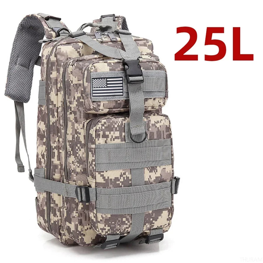 25L/50L Waterproof Tactical Outdoor Backpack – Rugged 1000D Nylon for Trekking, Fishing & Hunting