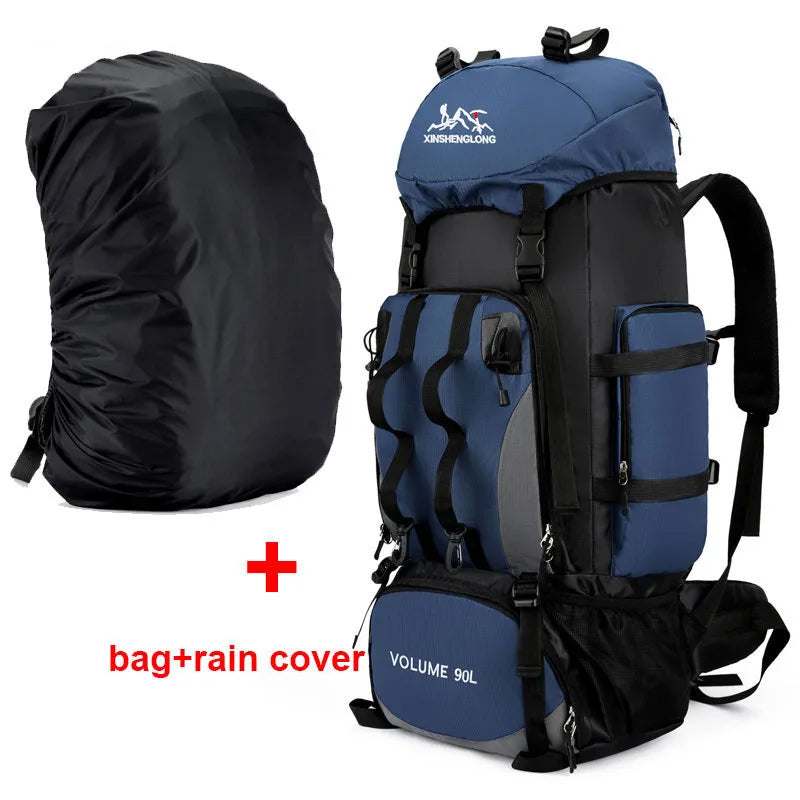 90L Waterproof Hiking & Camping Backpack – Large Capacity Outdoor Rucksack